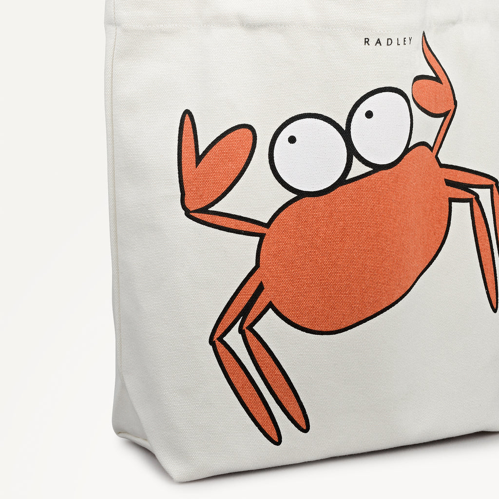Clawde Crab - Medium Open Top Tote