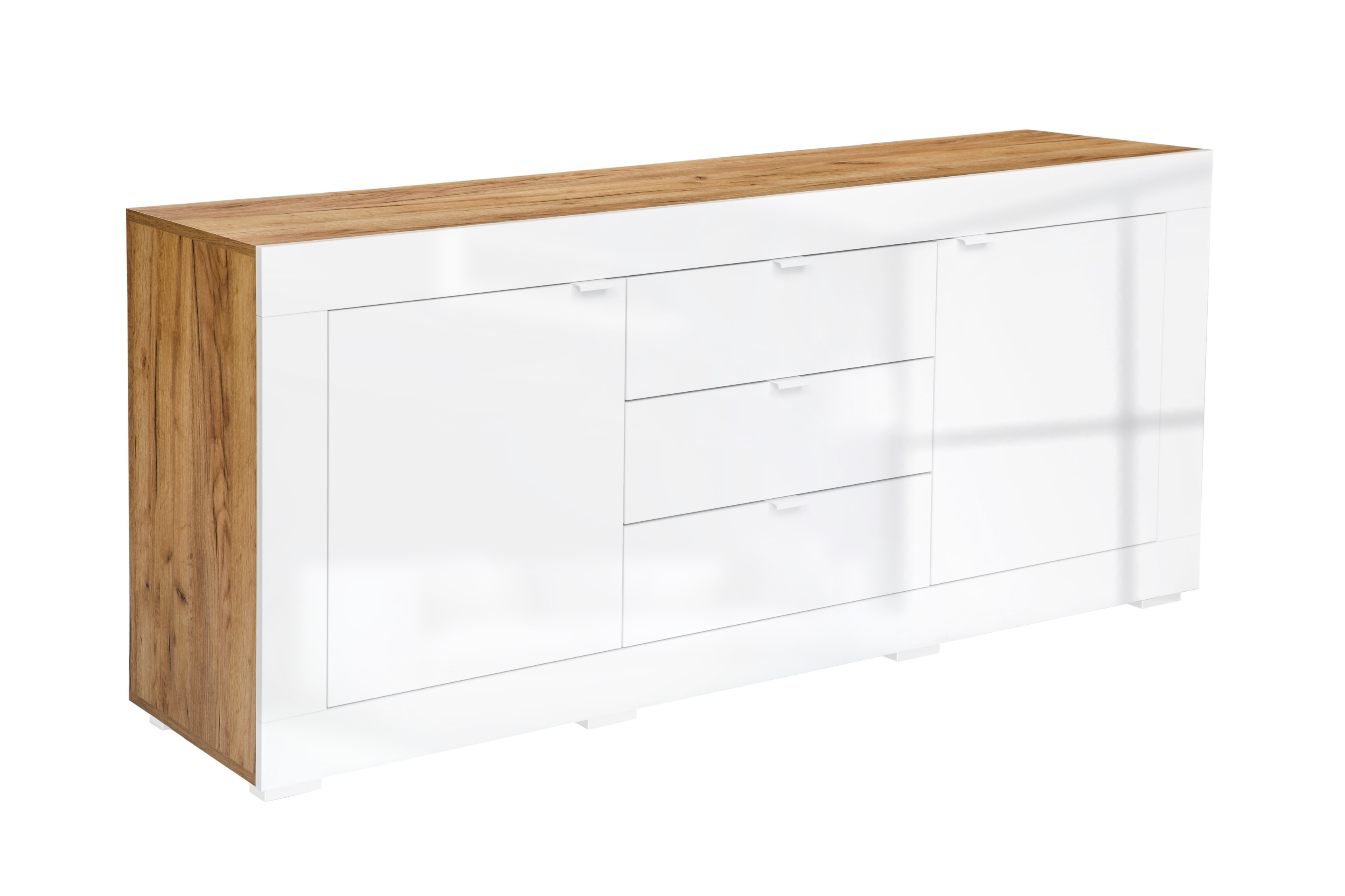 Komoda do salonuBerlin 180 cmbiały połysk elegancka