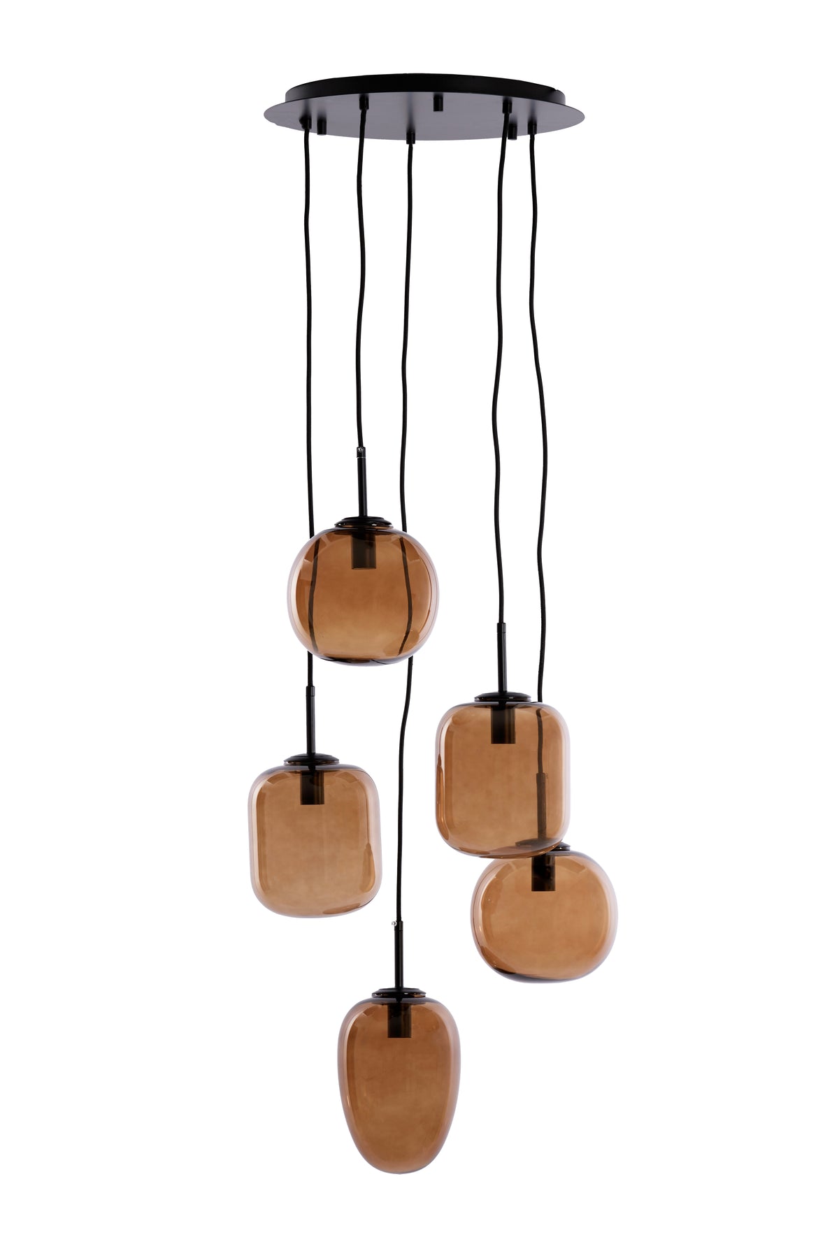 Light & Living hanglamp MEZZA - Ø45x23cm - bruin