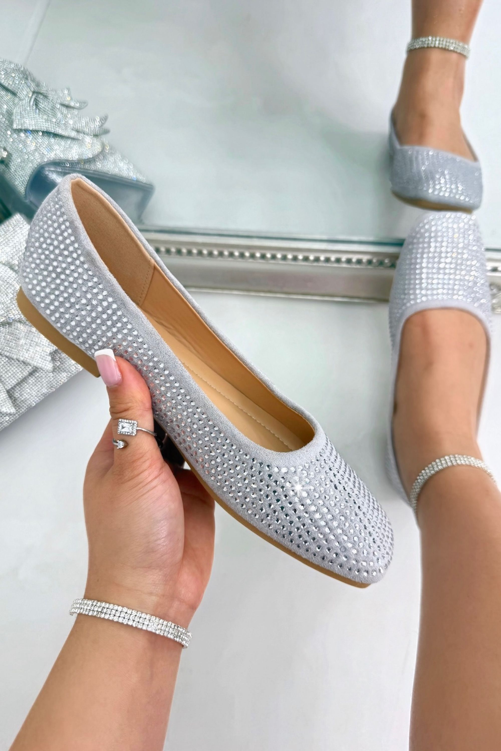 Love Lemonade Crystal Embellished Showstopper Ballet Flats