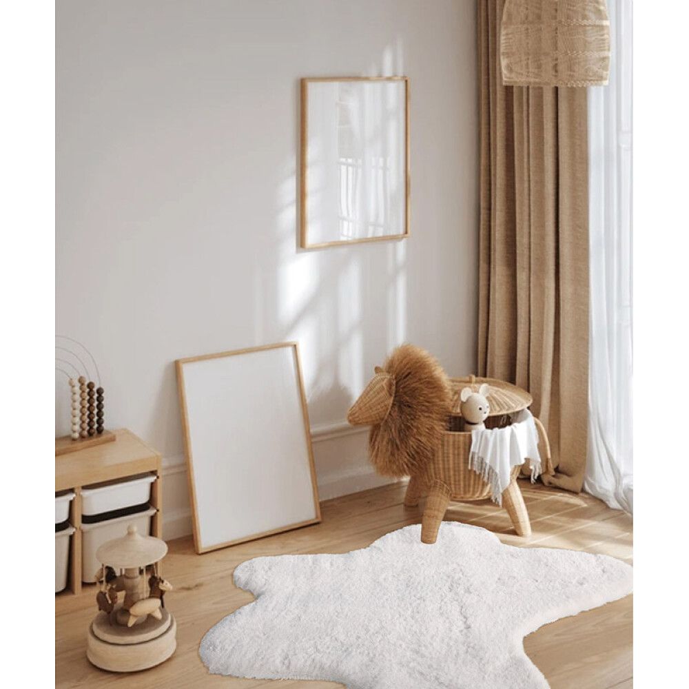 GULVTEPPE SUPERSOFT HAPPY SHAPE SILVERBEIGE