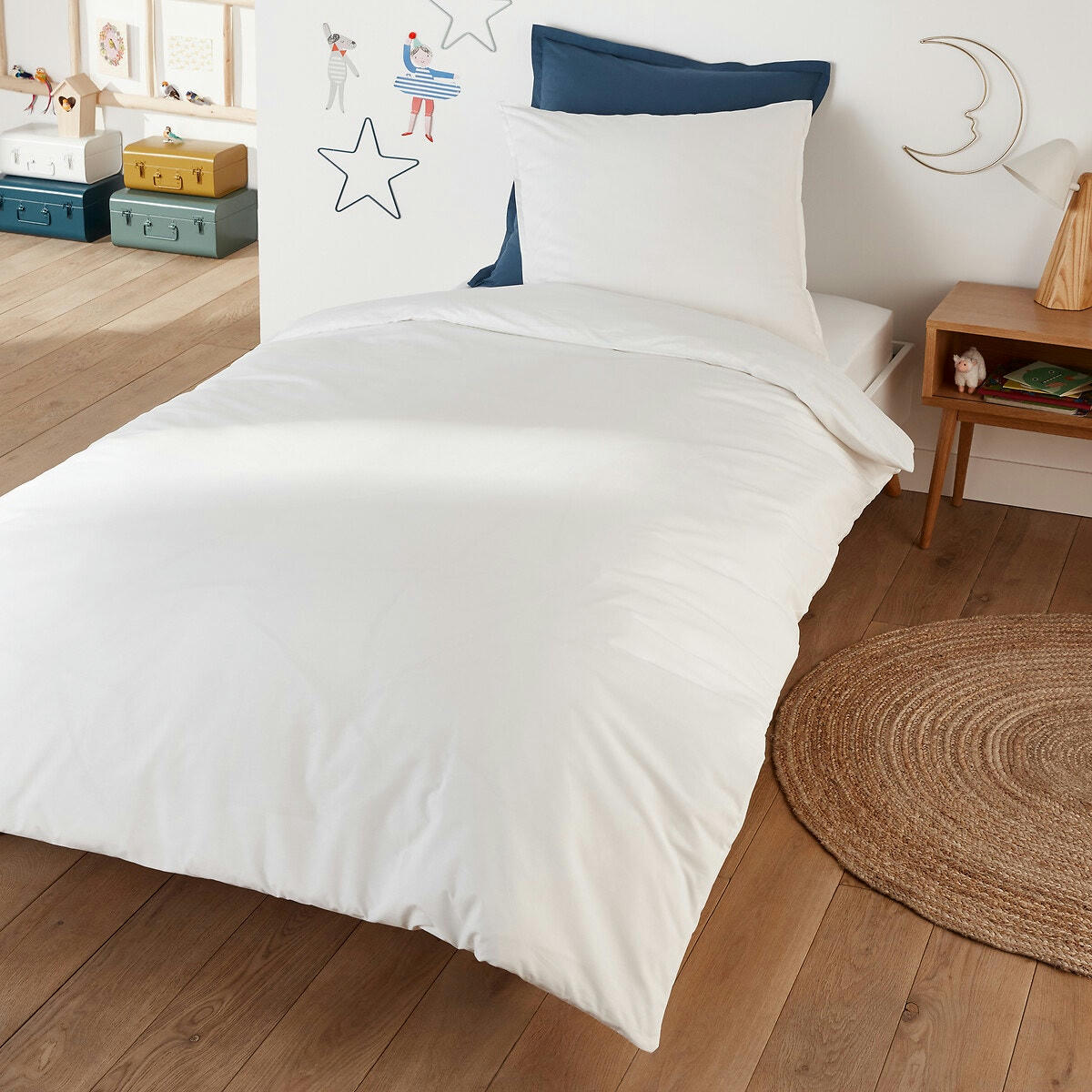 Drap housse enfant percale de coton, Scénario