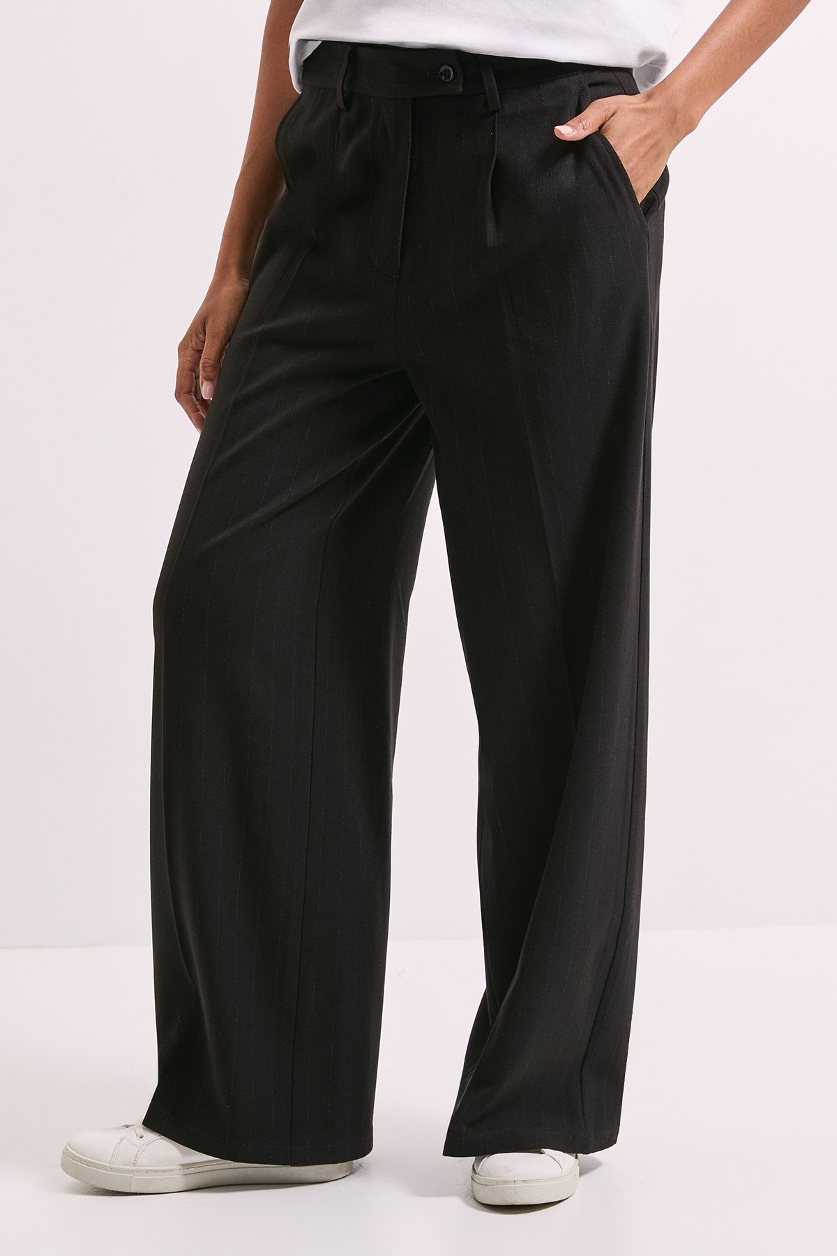 Dorothy Perkins Pinstripe Wide Leg Trouser