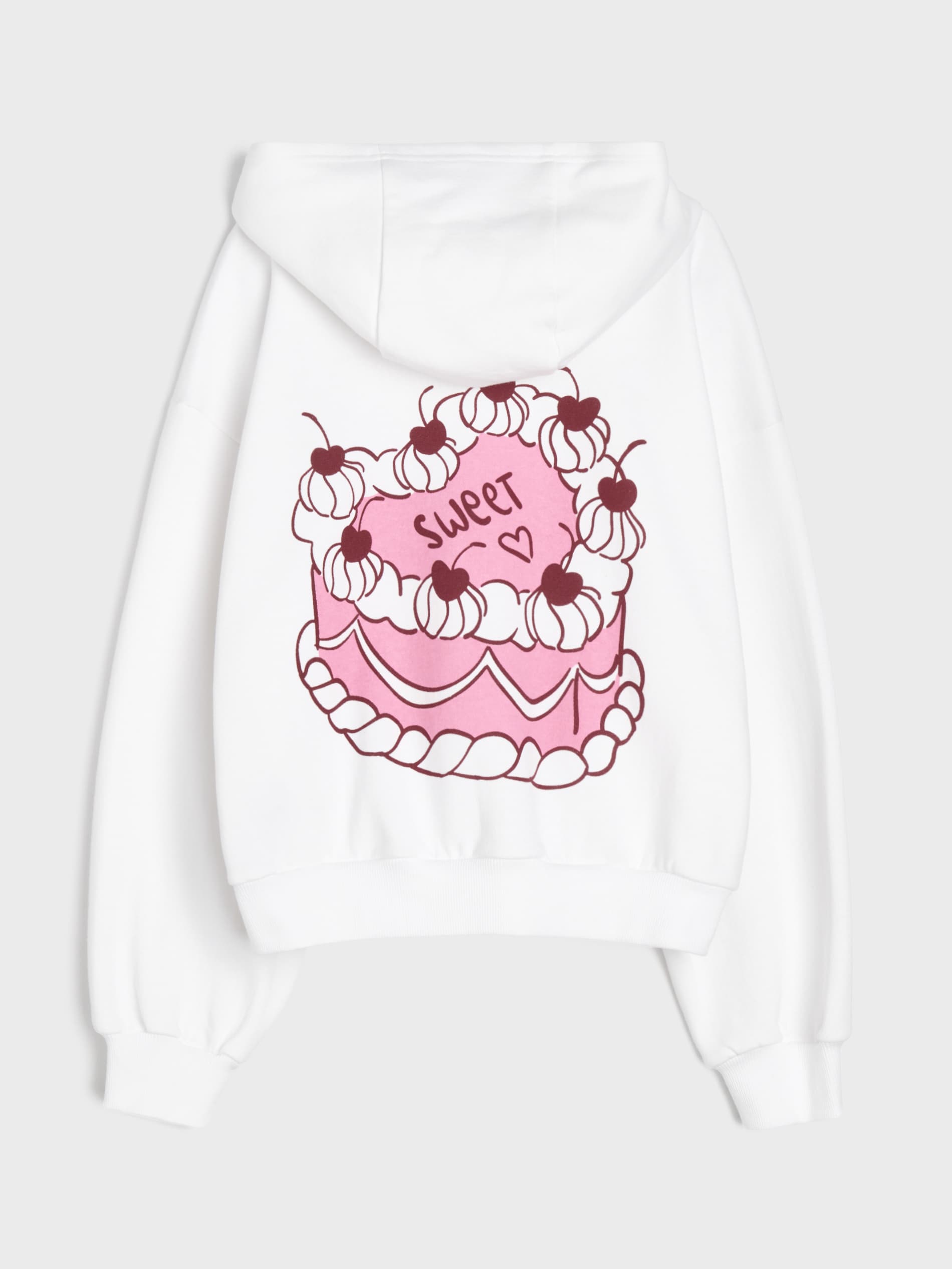 Bluza z kapturem z nadrukiem na plecach