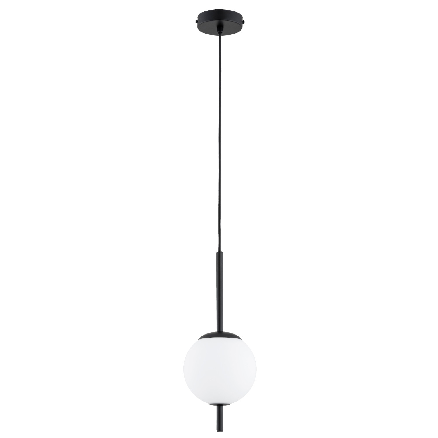 Lampa wisząca DIORA kula na sticku czarna 1xE14x10W IP20 Alfa