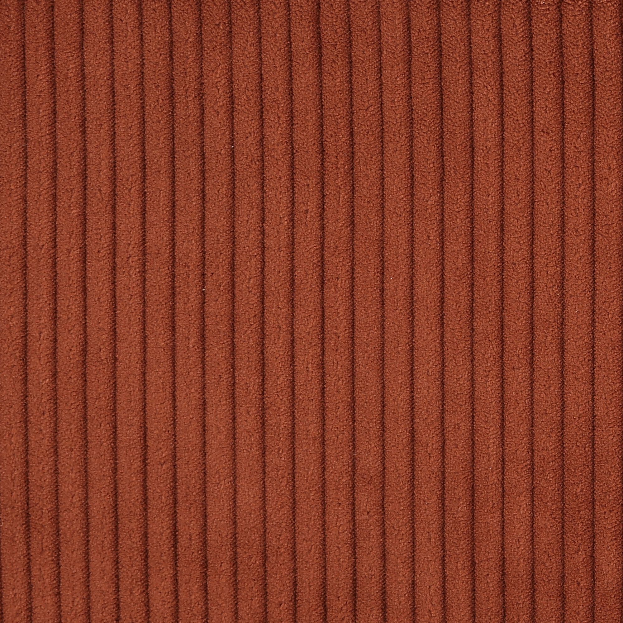 KIARA - Chaise pivotante en velours côtelé et piétement en fer - brun rustrel