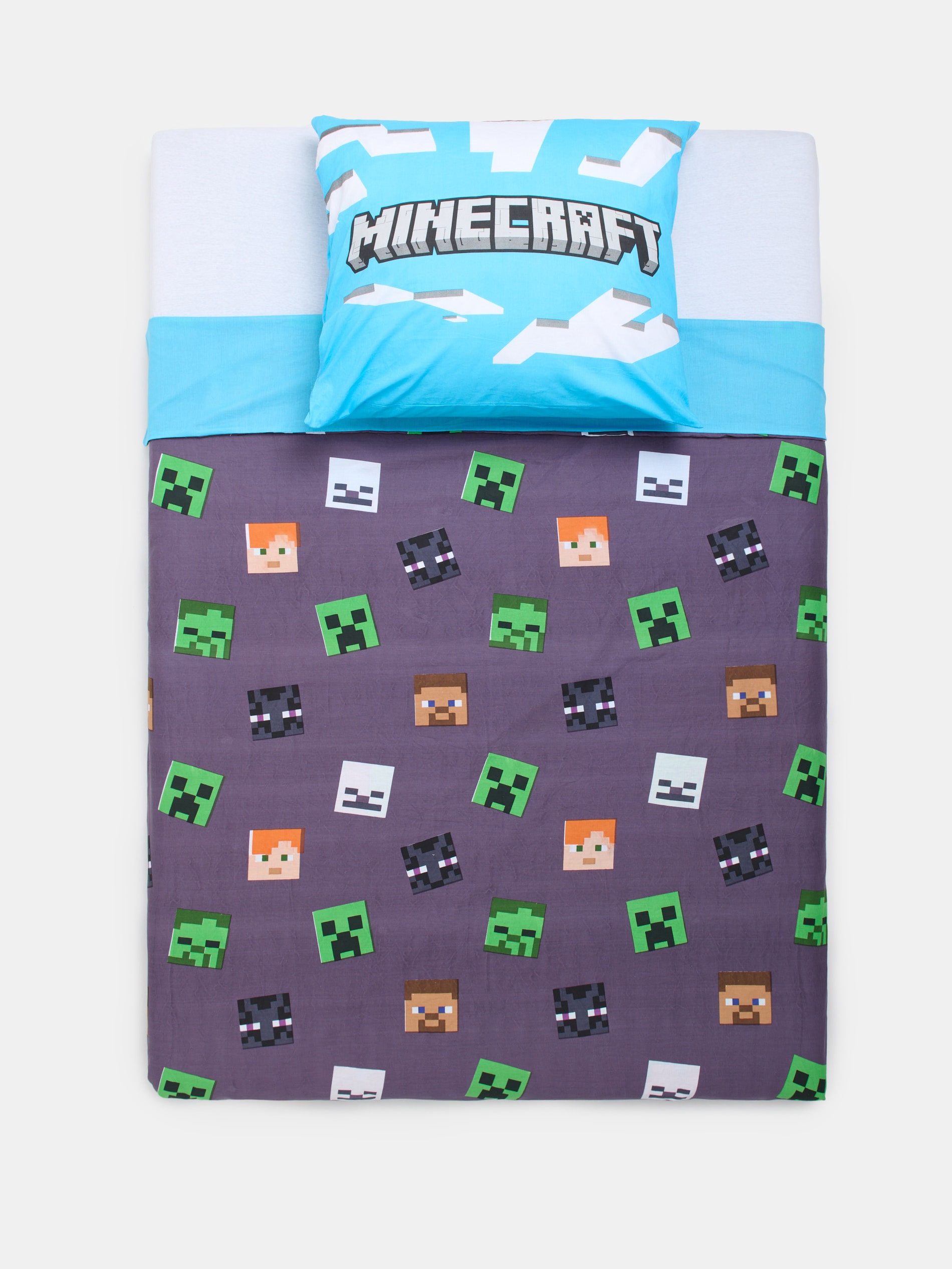 Komplet bawełnianej pościeli Minecraft