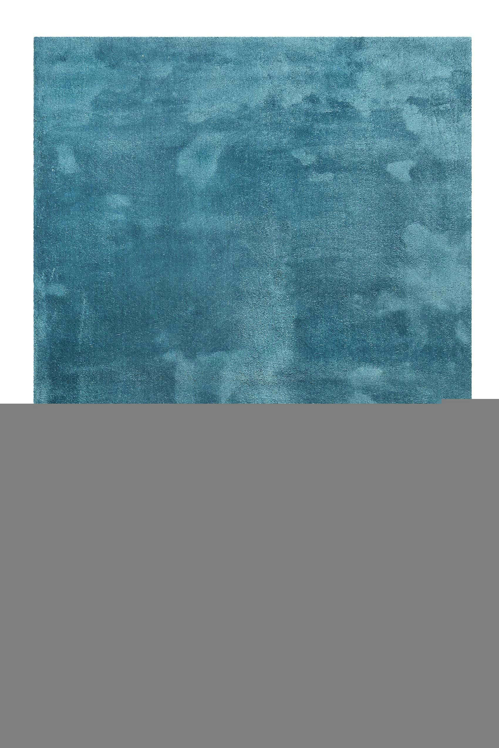 SIENNA - Tapis en microfibre doux et dense bleu pétrole 160x230