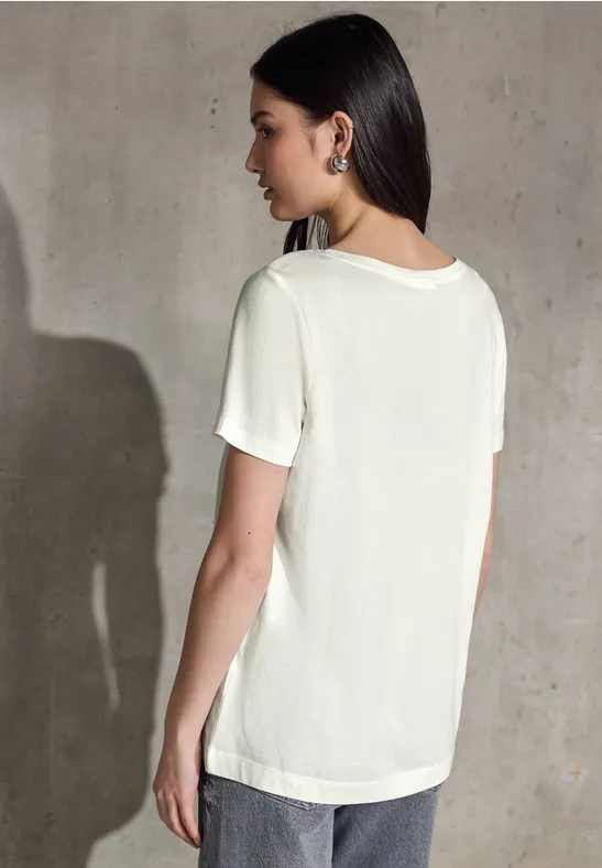 T-Shirt mit Folien-Print