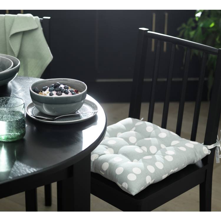 Habitat Spot Pack of 2 Seat Cushion - Grey and White