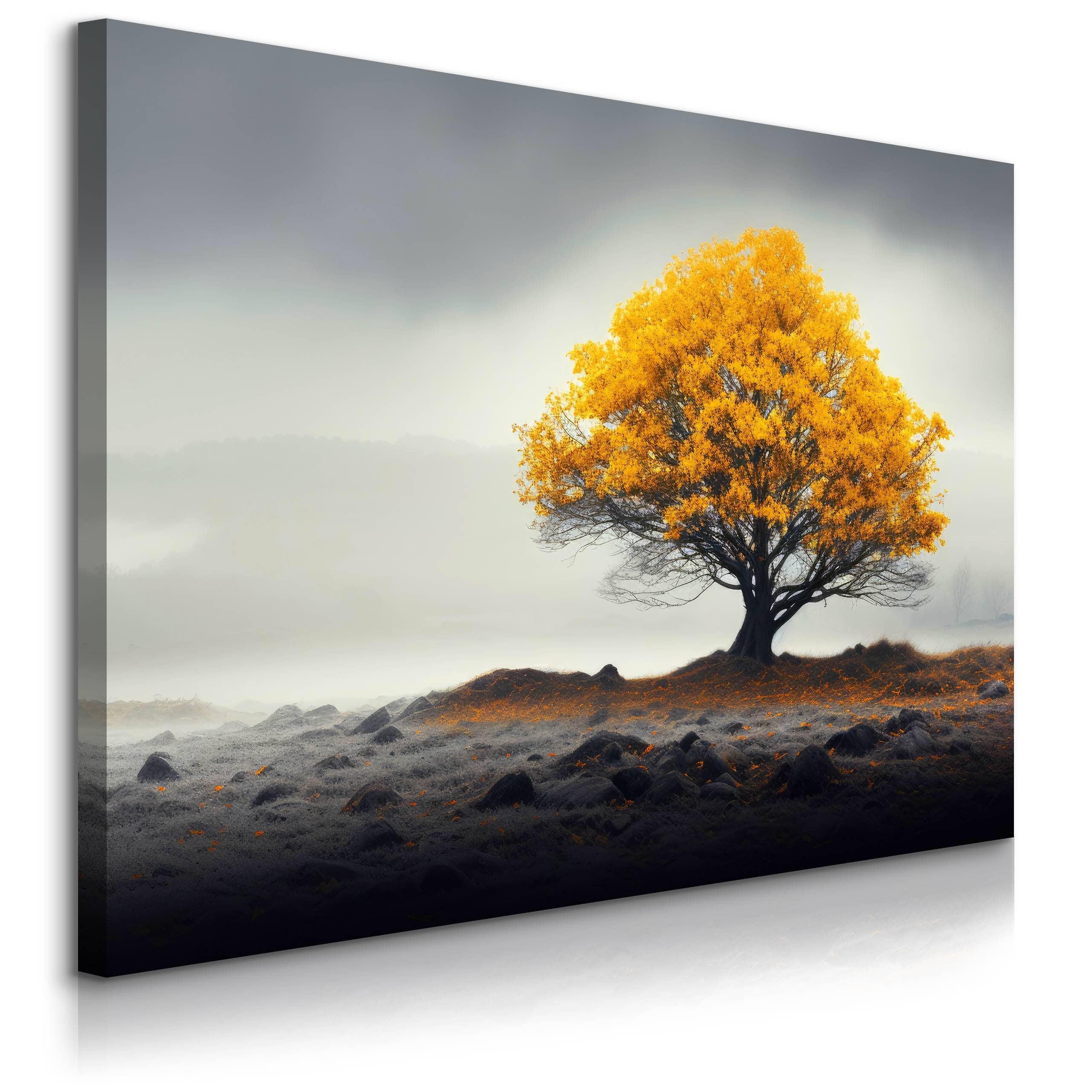 Obraz Abstrakcyjne Drzewo We Mgle 30x20cm