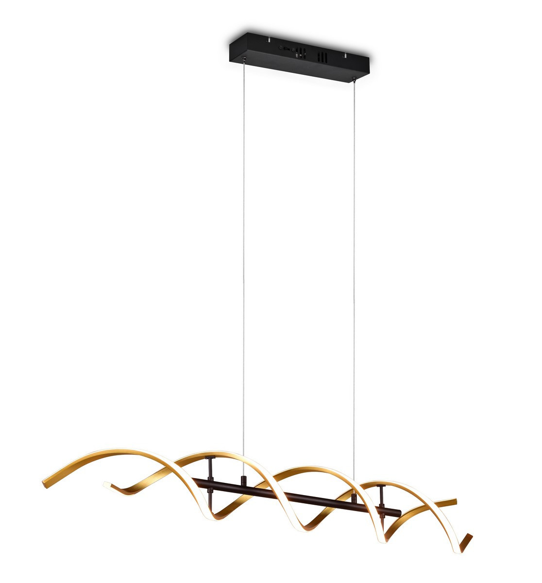 Lampa wisząca SEQUENCE złoto-czarna-biała LED 2x45W 2700K-6400K 5600lm Trio