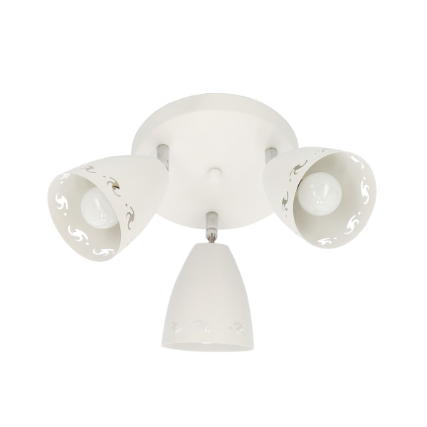 Lampa sufitowa biała COTY 3xE14x40W wym: 16x38x38 cm Candellux