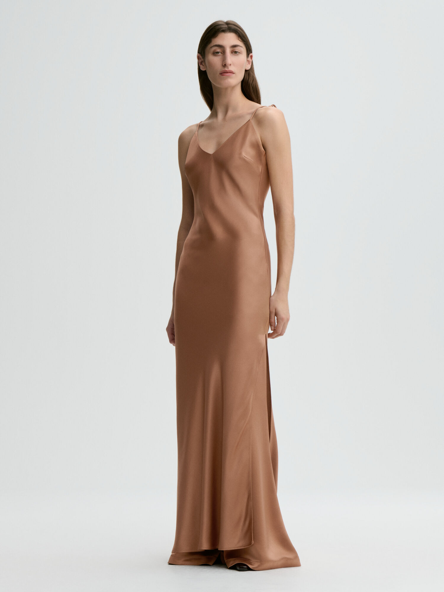 Pascale satin maxikjole