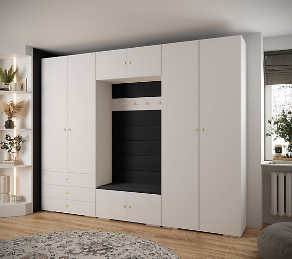 Garde-robe Inova 2 porte battante 236,7/300/47 4 Portes (blanc)