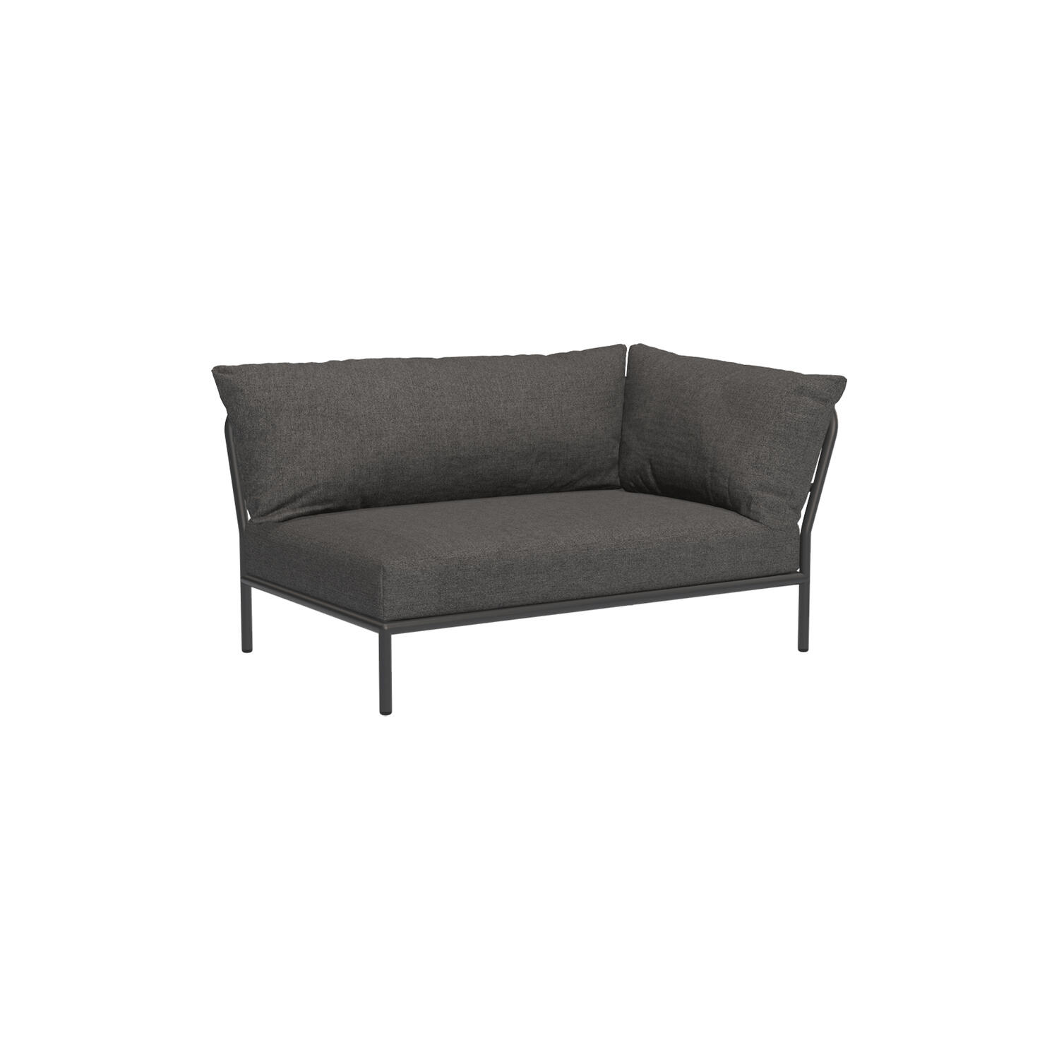 LEVEL2 højrevendt loungesofa, Basic dark grey