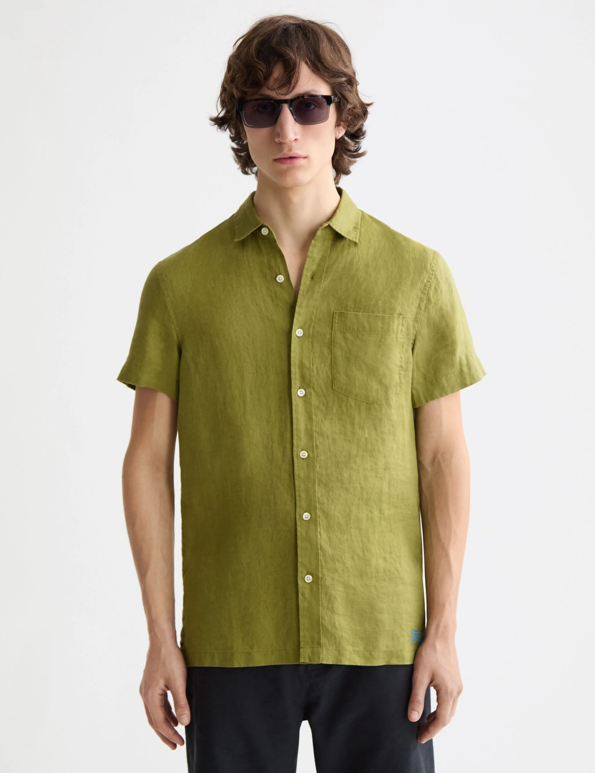 Core Seasonal - Regular-Fit Short-Sleeved Linen Shirt