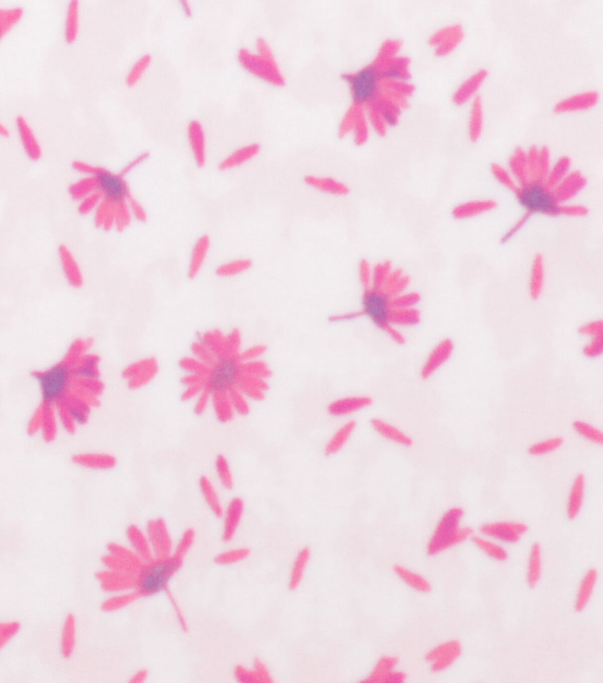 Pink Watercolor Floral Anti Pill Fleece Fabric
