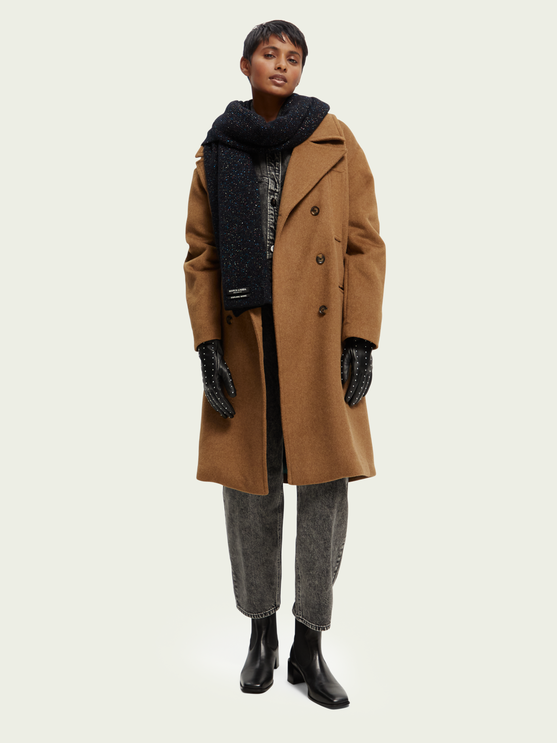 Leather Studded Gloves