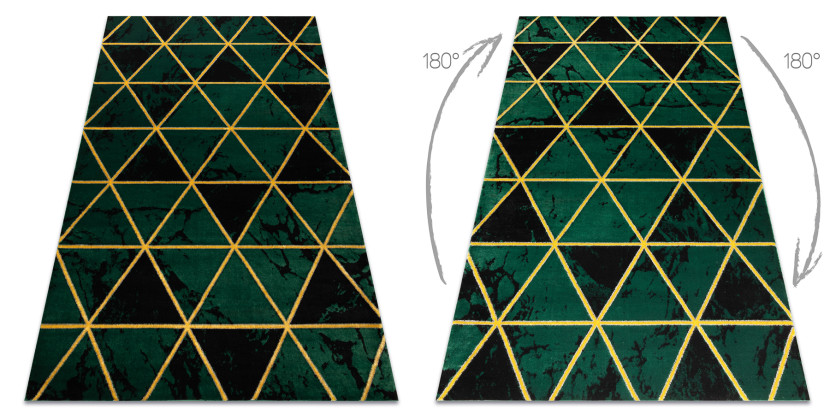 Dywan EMERALD ekskluzywny 1020 glamour, stylowy marmur, 80x150 cm