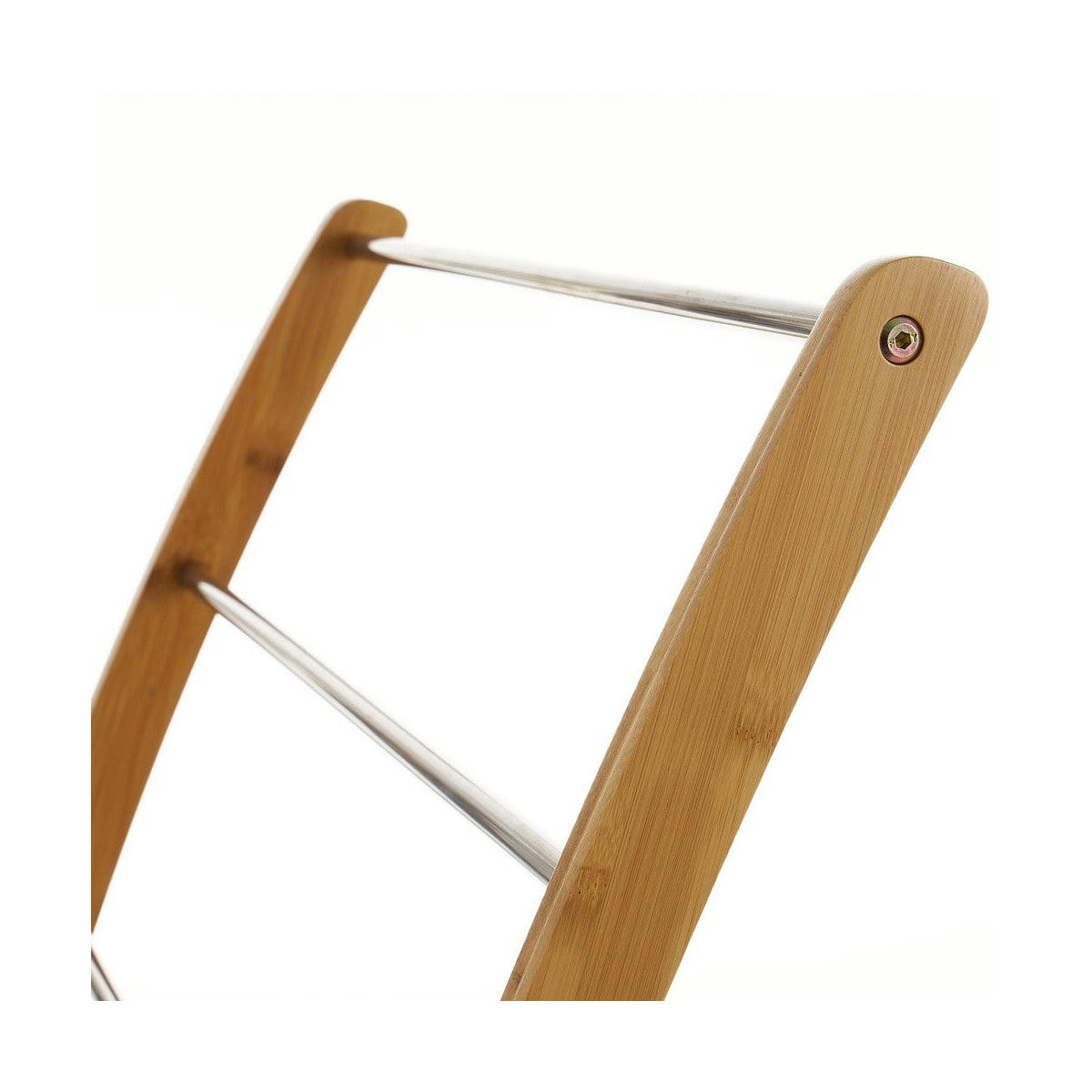 BAMBOU - Porte serviette sur pied en bambou et inox