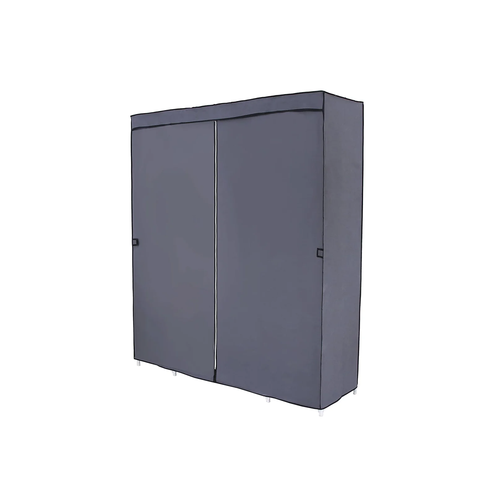 Armoire tissu XXL gris
