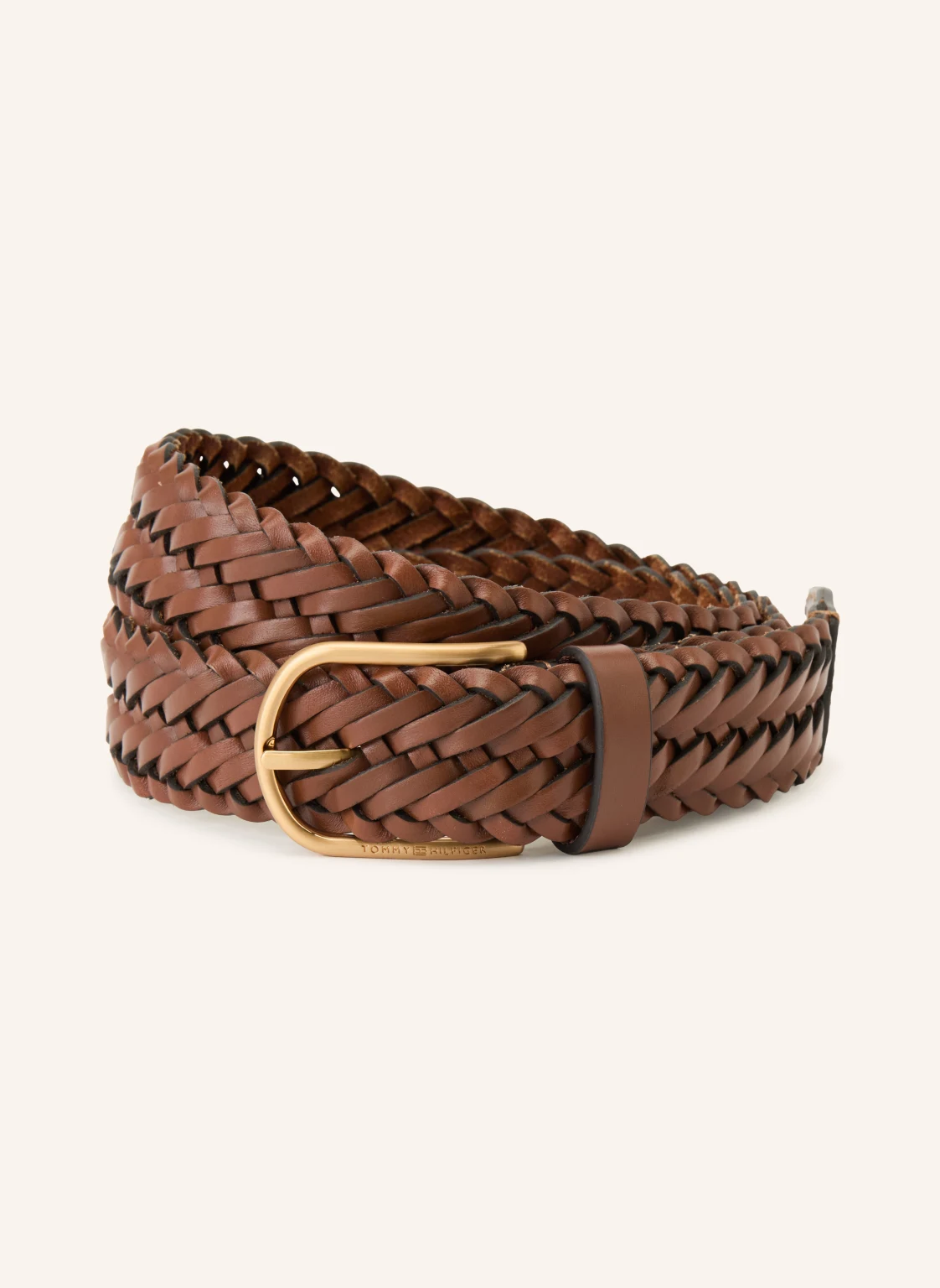 TOMMY HILFIGER Flechtgürtel aus Leder