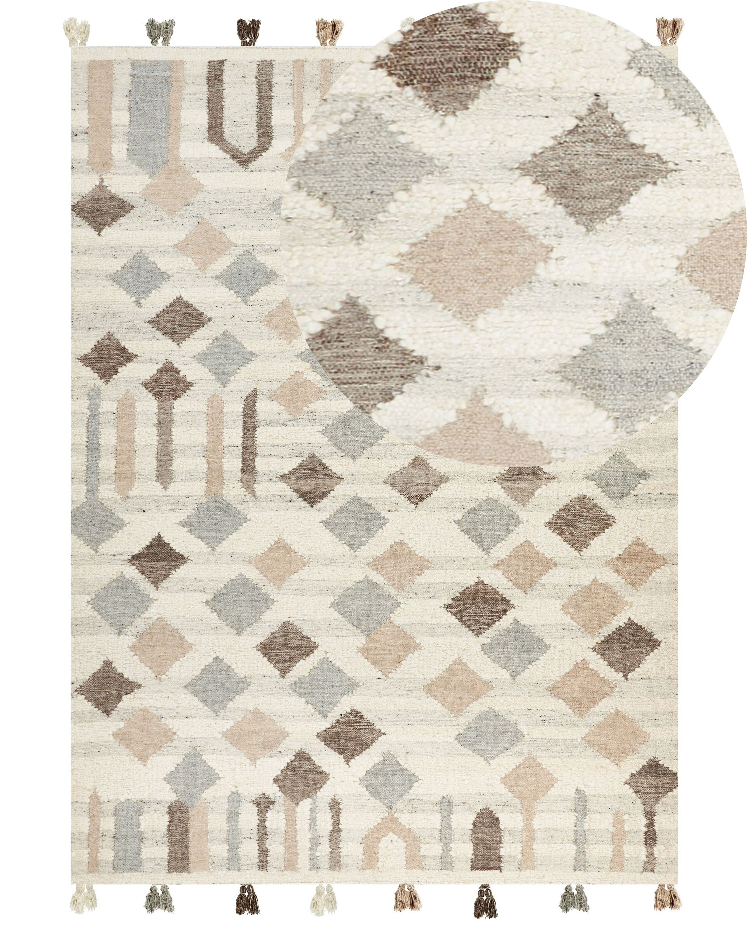 Dywan kilim ręcznie robiony 200 x 300 cm wielokolorowy