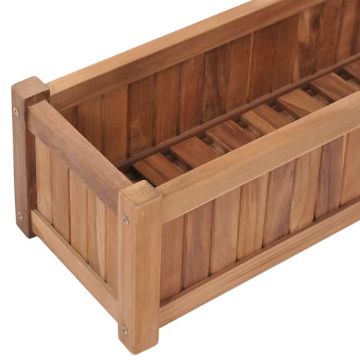NNEVL Raised Bed 100x30x25 cm Solid Teak Wood