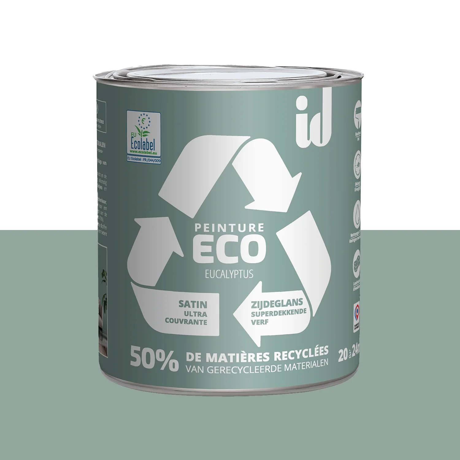 ECO ID Peinture ECO Peinture eucalyptus Satiné 2 L