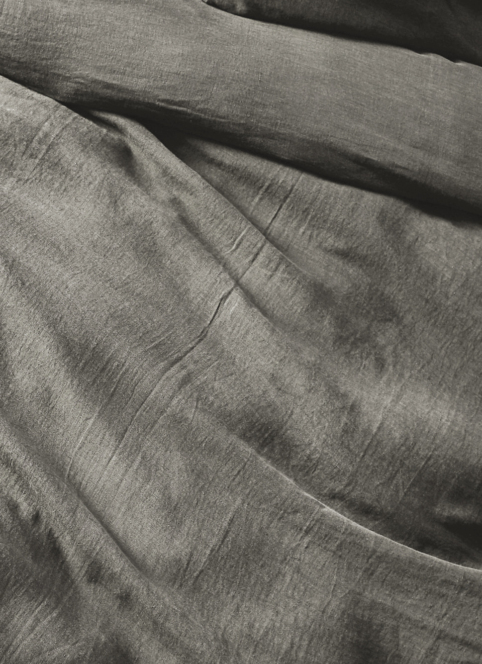 HOUSSE DE COUETTE EN LIN LAVÉ VERT DE GRIS