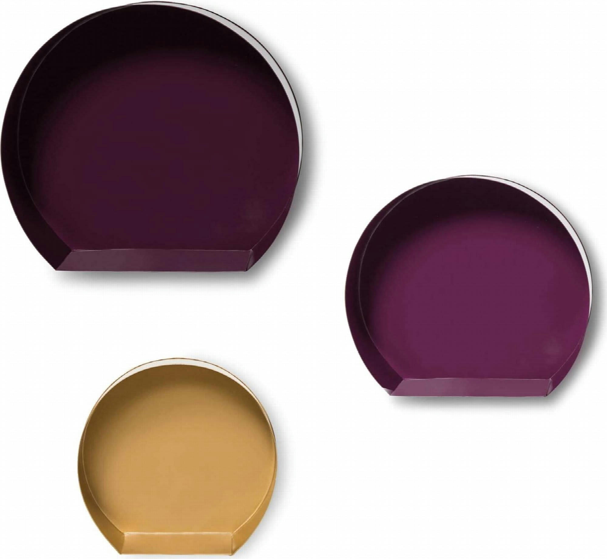 TRIPLE - Etagère Résine Marron