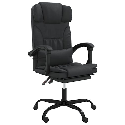 NNEVL Reclining Office Chair Black Faux Leather