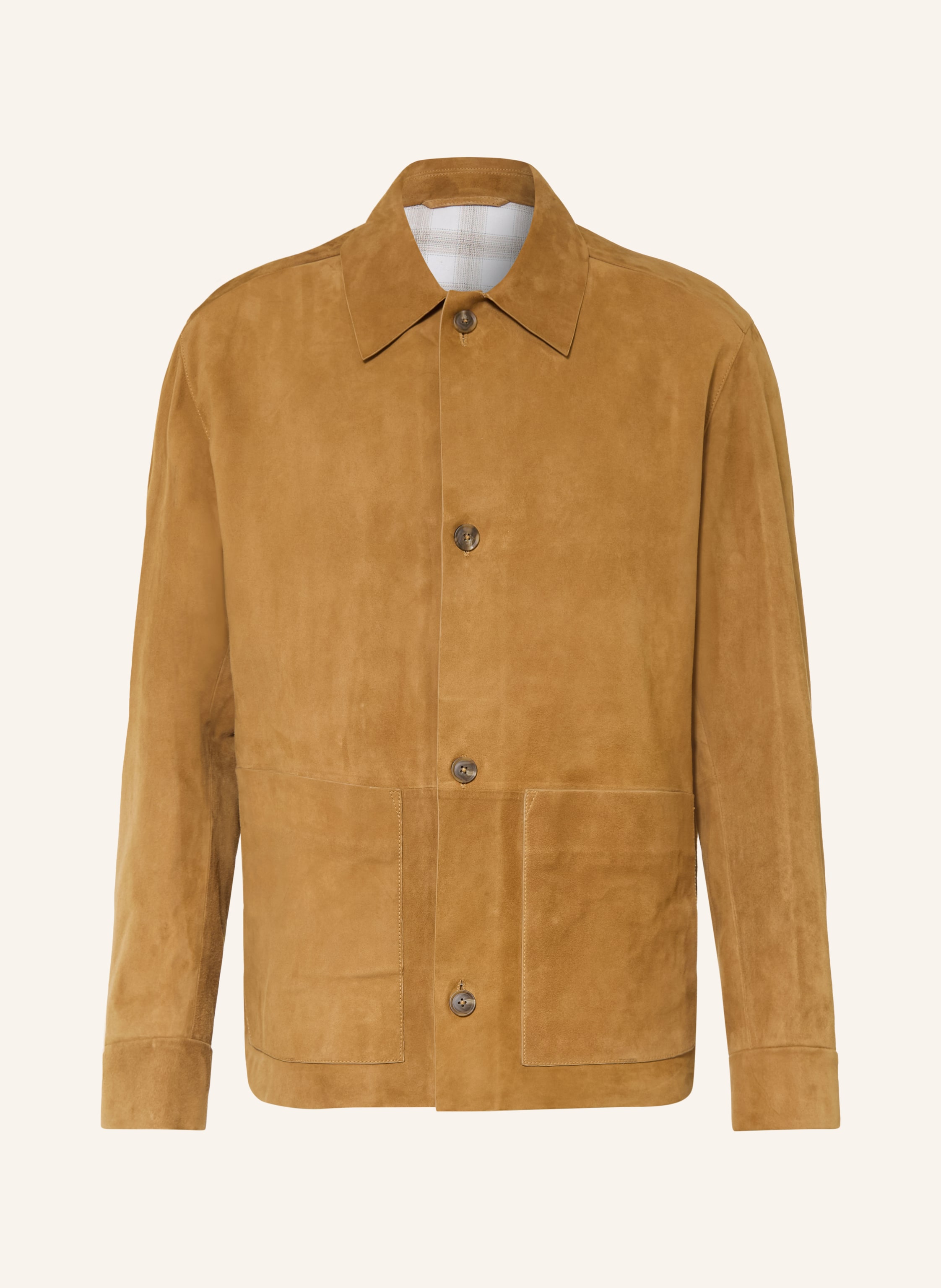 BOSS Leder-Overjacket MANDRIAN