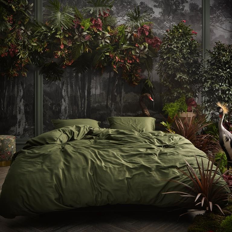 Essenza Minte Dekbedovertrek 200 x 220 cm - Moss