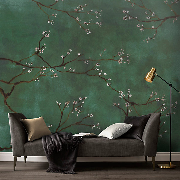 Papier peint panoramique intissé cerisiers japonais Art for the Home