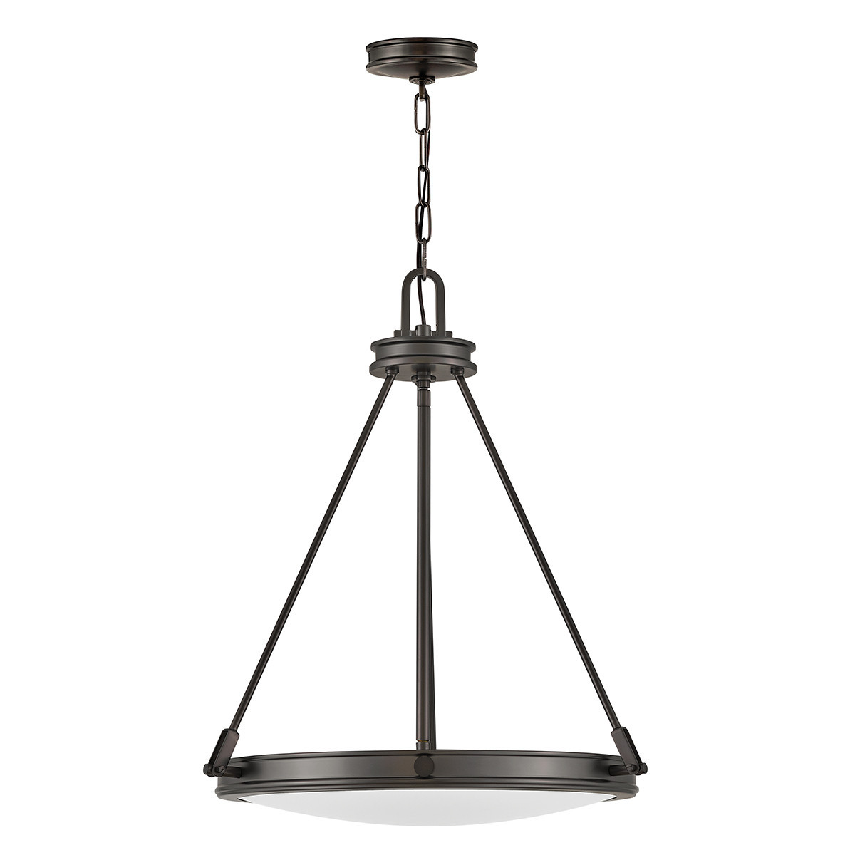 Lampa wisząca oksydowana czerń-opalowy COLLIER 4xE14x40W Hinkley