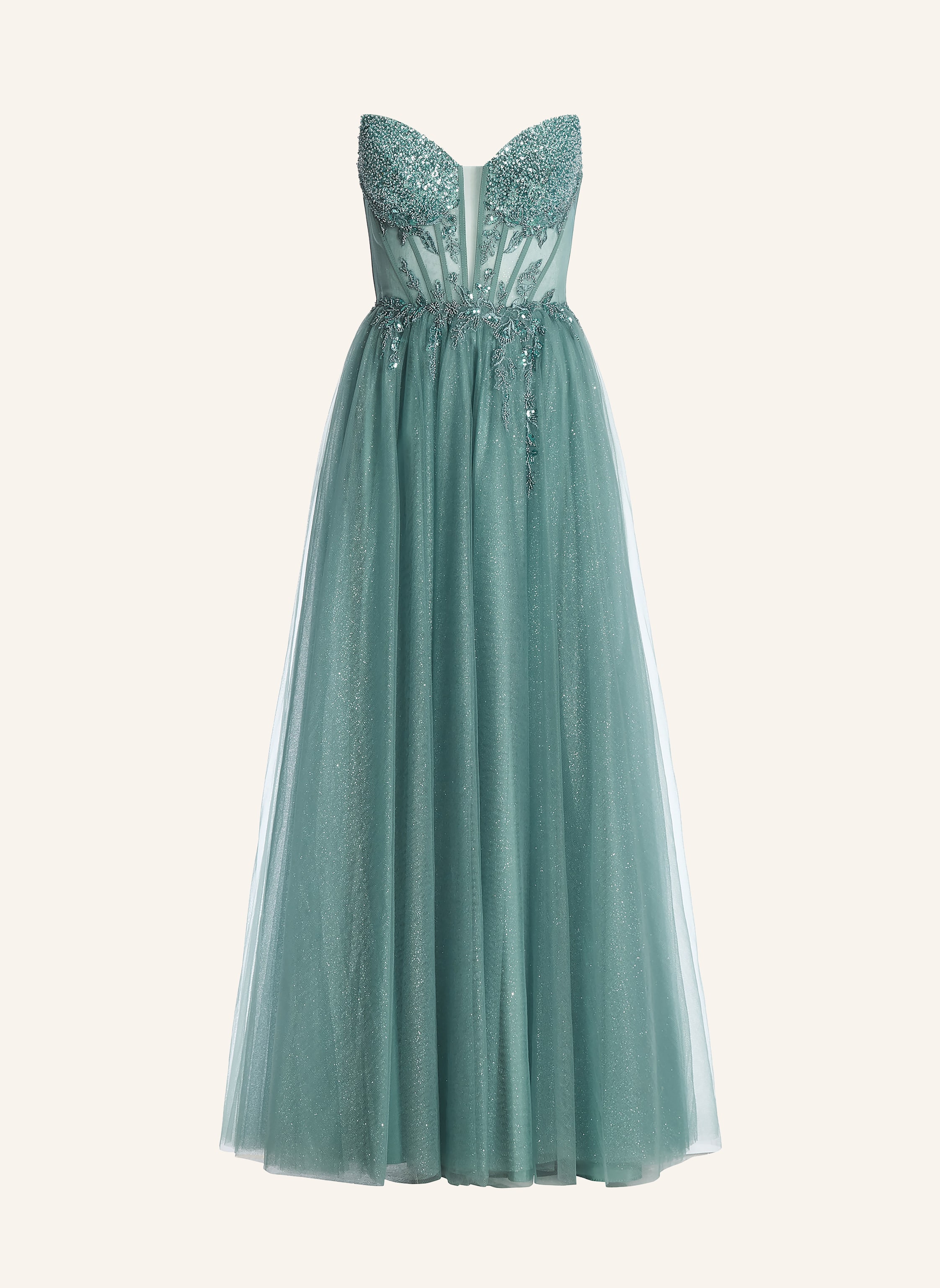 Hey Kyla Abendkleid mit Schmuckperlen und Pailletten