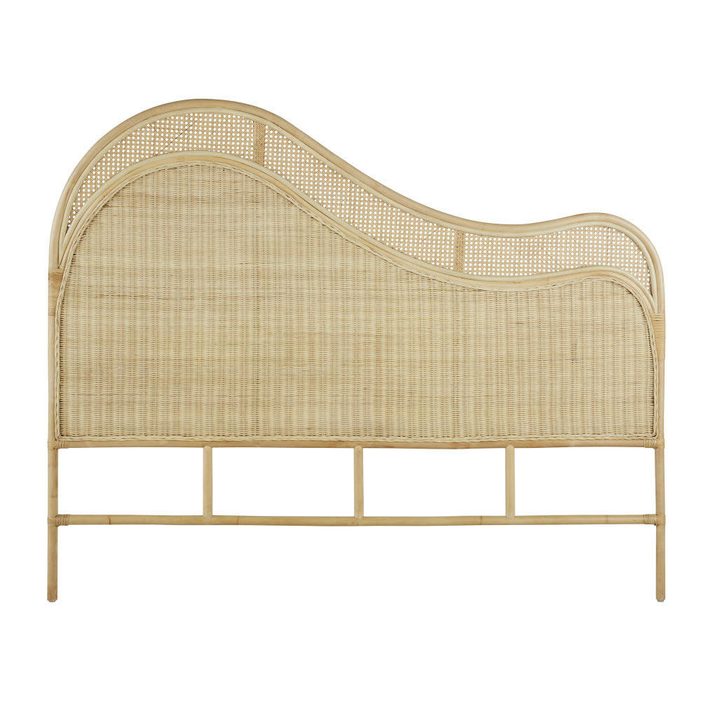 Sartene - Tête de lit 160 cannage en rotin beige