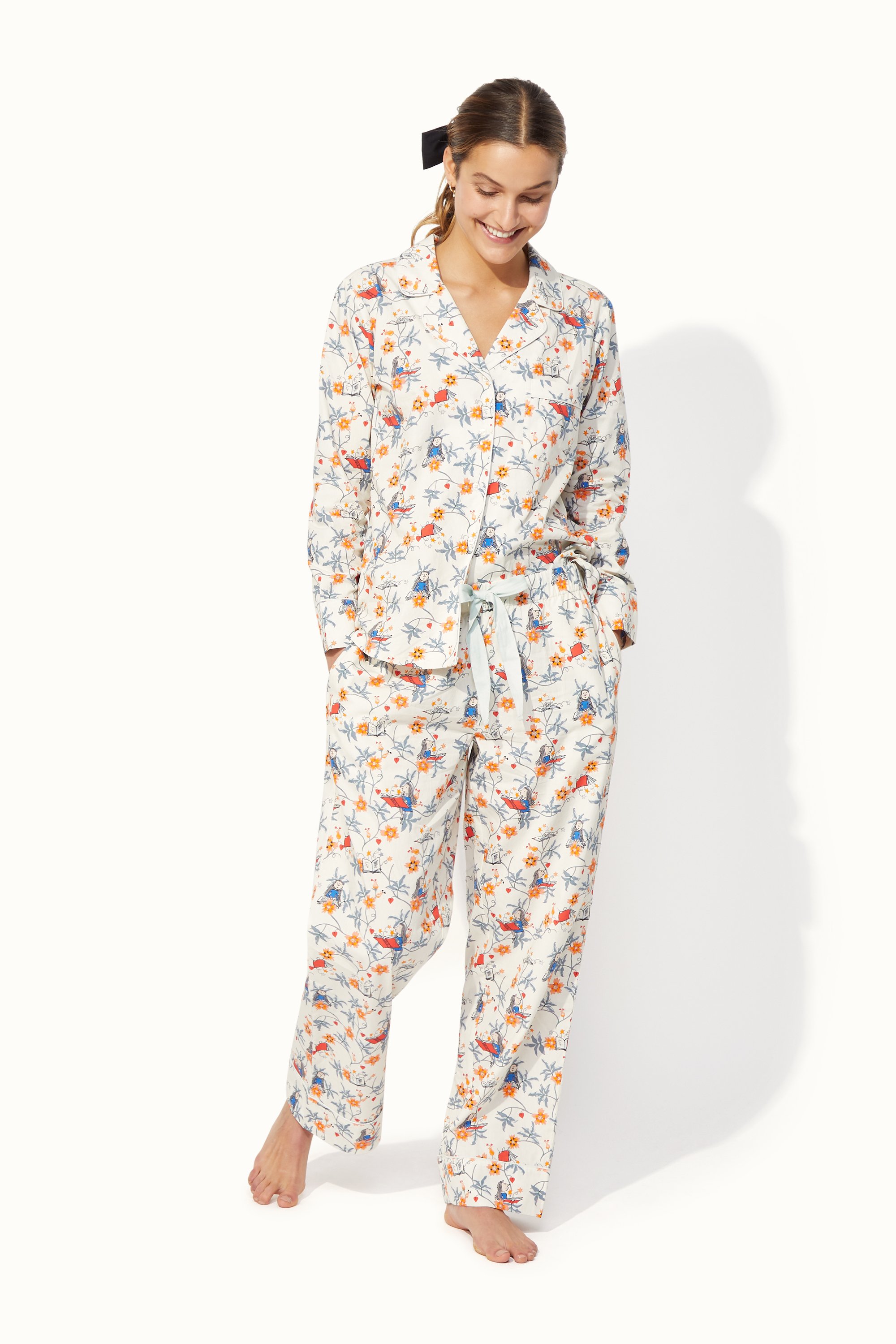 Matilda Firework Ditsy Long Woven PJ Set