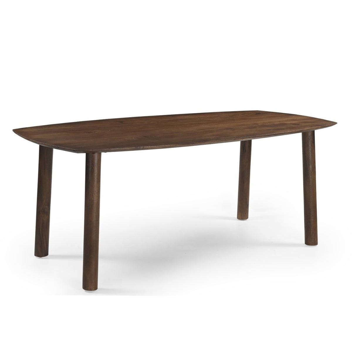 Giga Meubel Eettafel Leone - Deens Ovaal - Donkerbruin Hout - 170x100x76cm