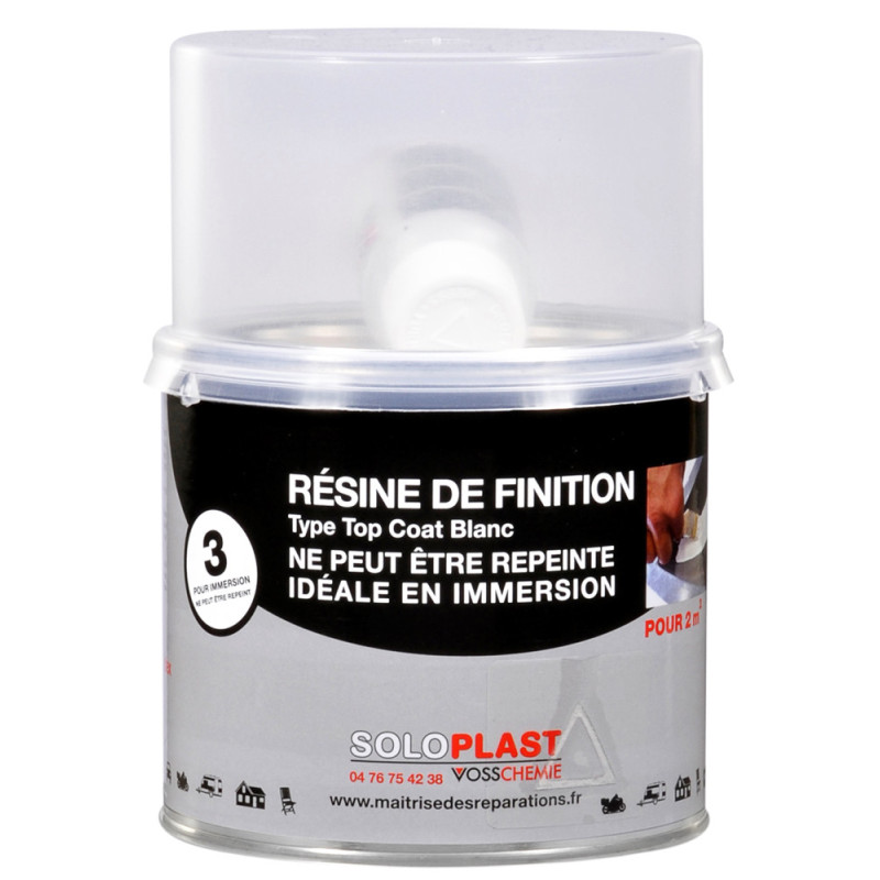 Résine de finition topcoat 0,25 kg SOLOPLAST