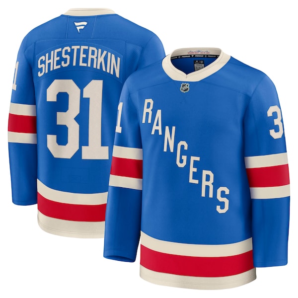 Igor Shesterkin New York Rangers  Centennial Premium Jersey - Blue