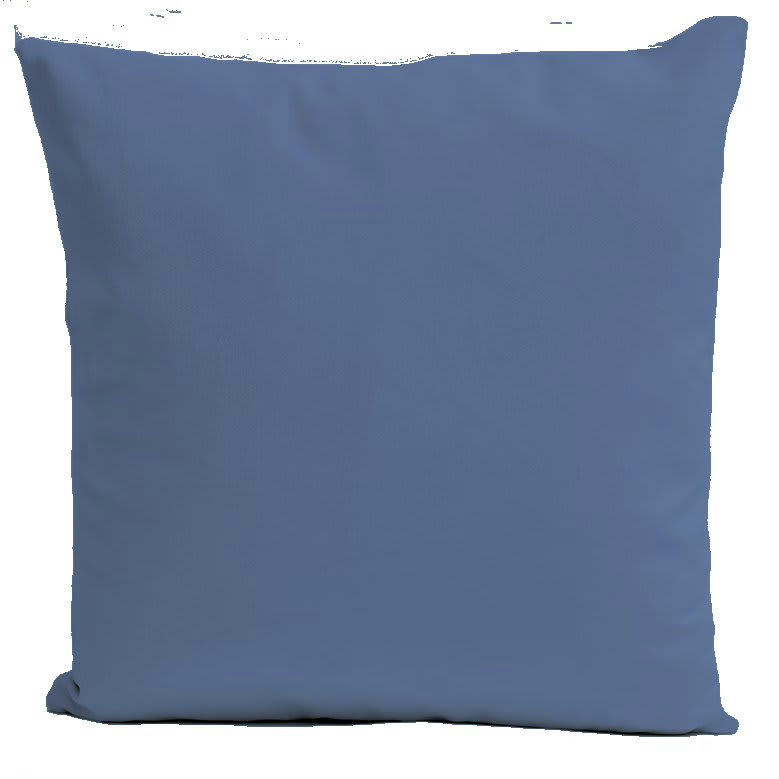 - Coussin uni velours bleu 40x40cm