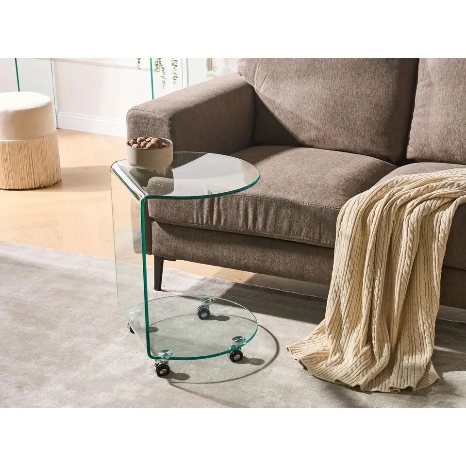 MINTO - Bijzettafel - Transparant - Veiligheidsglas