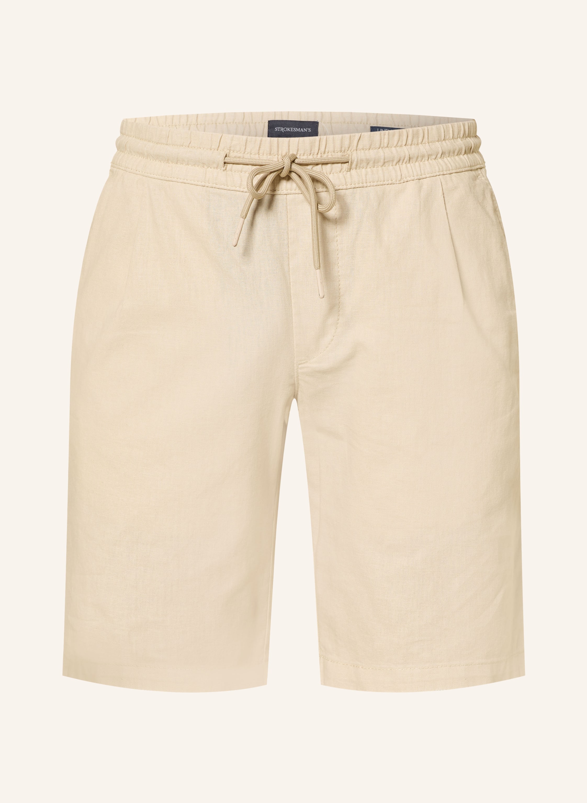 STROKESMAN'S Shorts Regular Fit mit Leinen