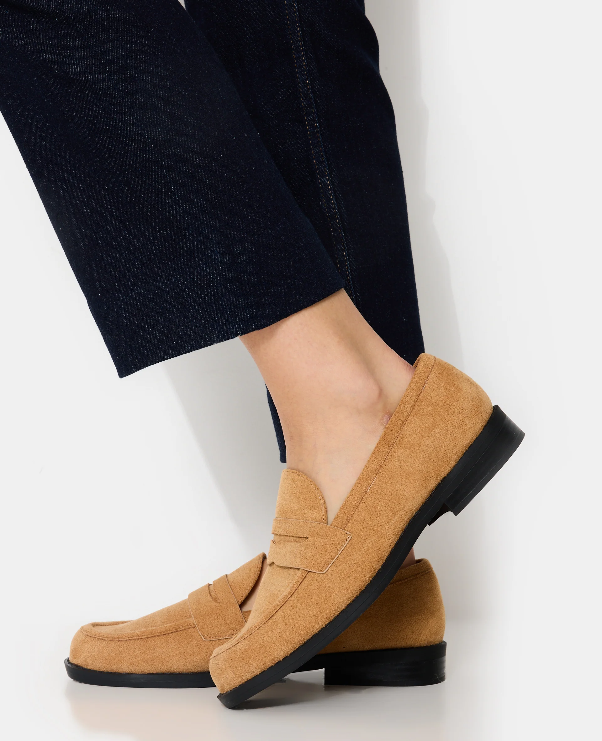 Mocassins en suédine