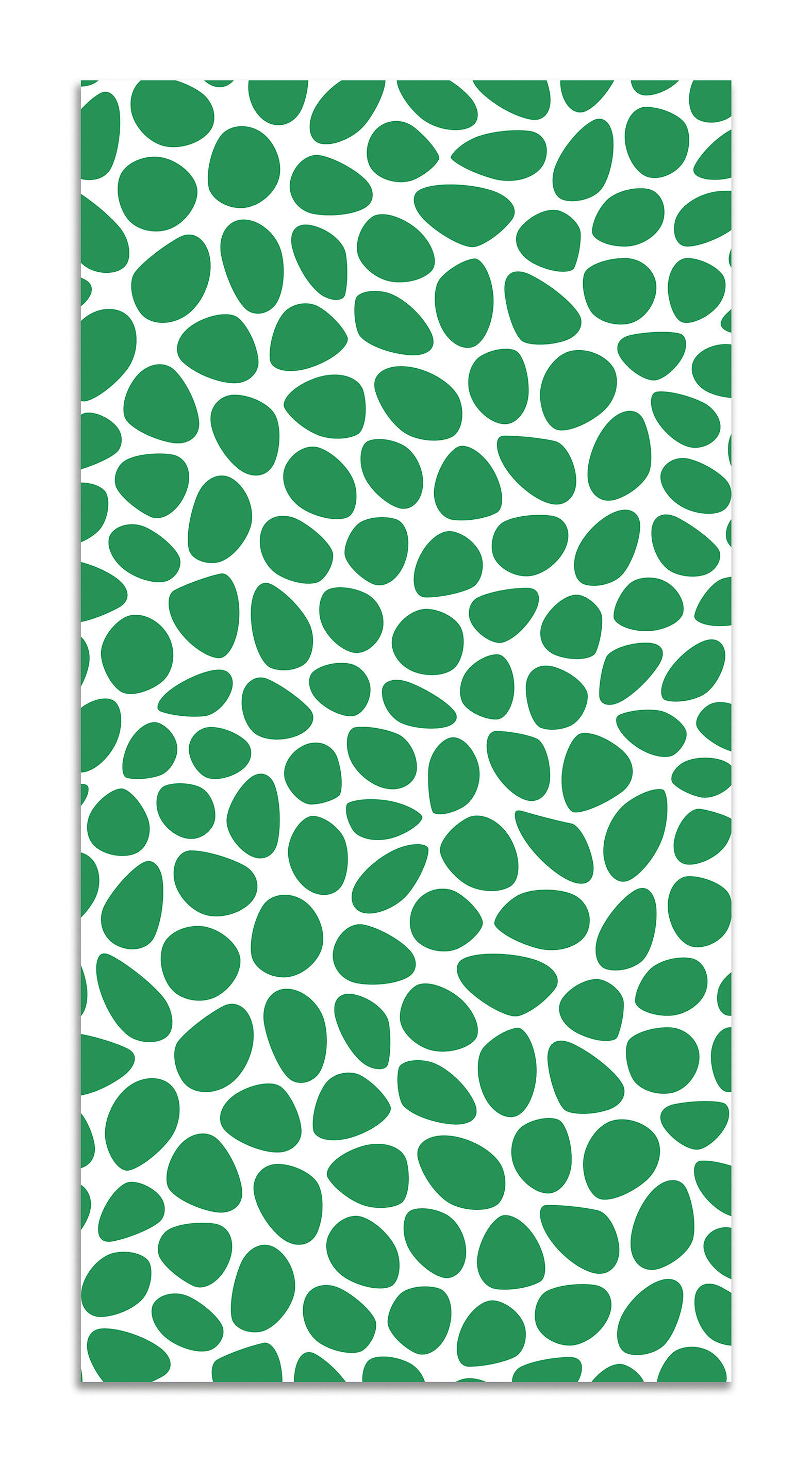 ALFOMBRAS MINIMALISTAS 2 - Tapis vinyle motif pavée vert 80x200cm