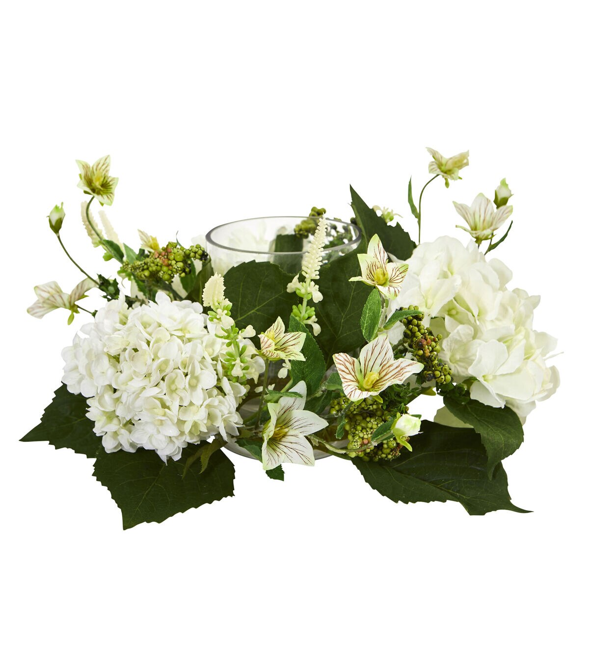 Nearly Natural Hydrangea Candelabrum Arrangement