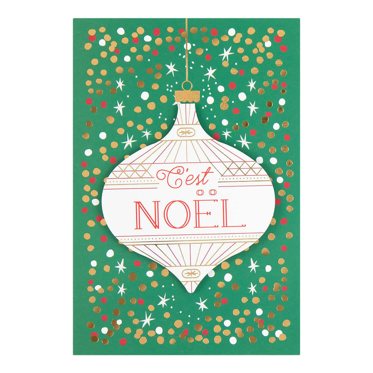- Carte De Vœux Noël Chic Boule Noël